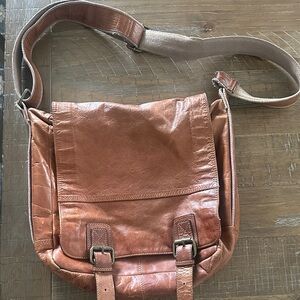 Brown Leather Messenger Bag